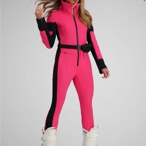 Obermeyer Fuchsia and Black ski jumpsuit